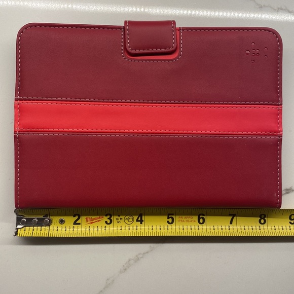 3/$10 Belkin iPad mini red striped cover with stand - Picture 5 of 7